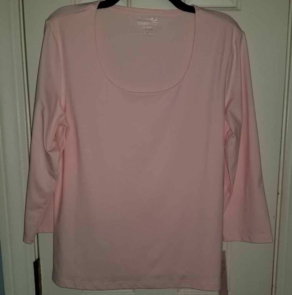 Pink 3/4 Sleeve Blouse, NWT